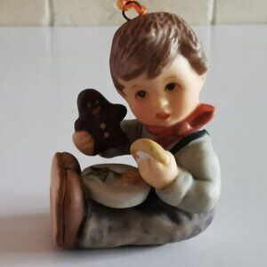 Christmas Treats Berta Hummel Christmas Ornament Goebel Cute Kid Gingerbread